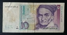 Billet allemand Gauss 10 DM 