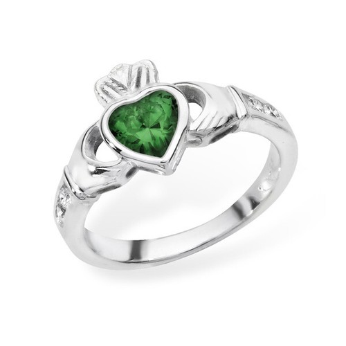 Argent sterling émeraude - argent,