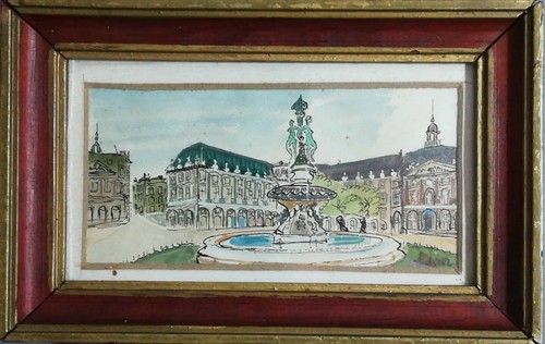 Dessin ancien aquarellé - ancien,