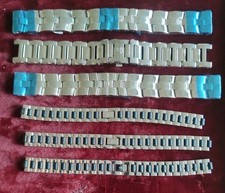  Fourniture Horlogerie Lot de 6 Bracelet De Montre Tissot Et Guess En Métal BM44