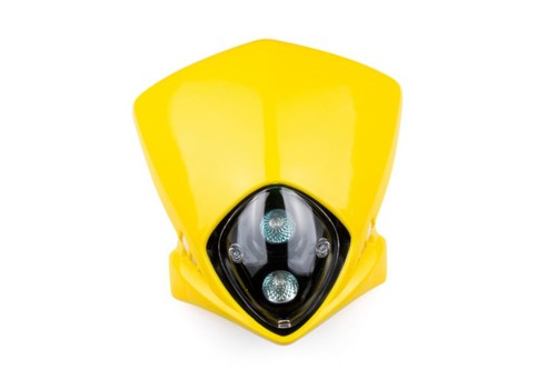 Plaque phare jaune 12v - plaque,