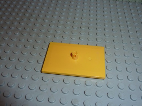 Lego train bogie plate - plate, yellow