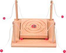 Jeu d'adresse en bois - " Jeu de parcours" - 19,3x19,3x12,5cm