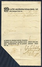 Empire d'Autriche - Traitement d'un général - Bureau du Rentamt de LINZ -  1785