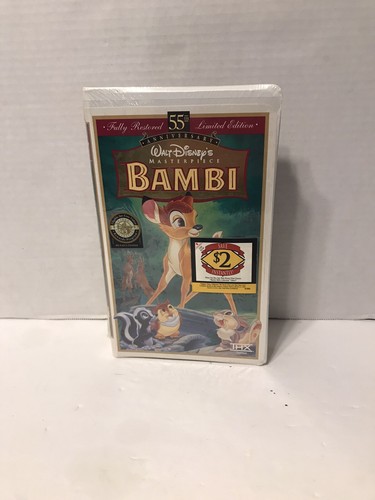 Walt disney bambi vhs - vhs, 55th