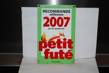 PLAQUE EMAILLEE PETIT FUTE