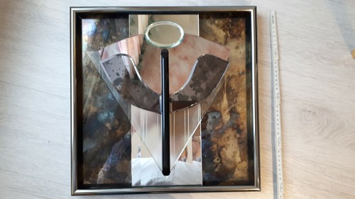 Sculpture verre dans - en, cadre