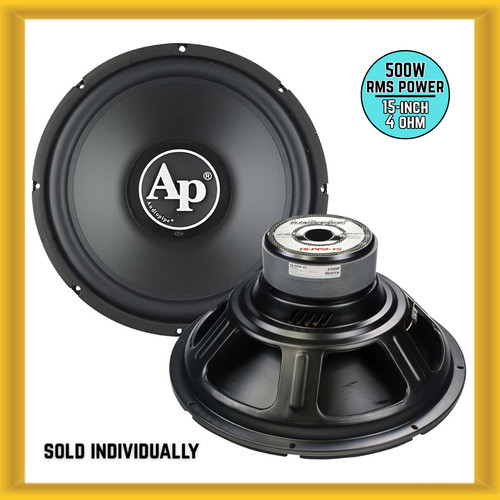 Audiopipe 500w rms power - audiopipe, 15"