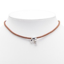 Authentique collier ras du cou Louis Vuitton LV Cup 2003 Kiwi M80647 marron a...