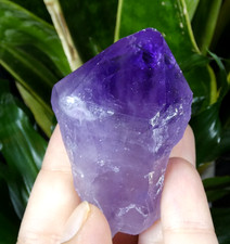 Pointe Cristal Naturel Amethyste brut 6x4cm minéral pierre lithothérapie reiki