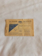 VINTAGE MOTOR CAR FUEL RATION