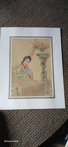 élégante aquarelle chinoise - Élégante,