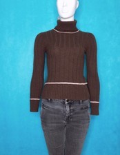 ESTHEME pull col roulé marron cachemire Taille : S