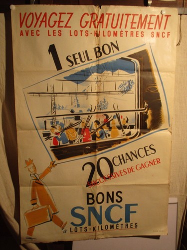 Affiche sncf emprunt - ,