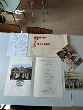 Ancien Menu Paul Bocuse Mof Cristalliers De Baccarat Juin 1976