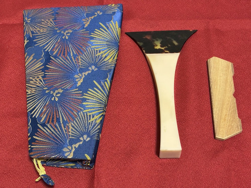 Ensemble étui bleu instrument