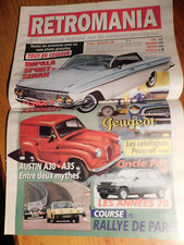 RETROMANIA 93 AUSTIN A30 A35 CATALOGUES PEUGEOT 203 1953 60 CHEVROLET IMPALA 61