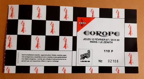 Ticket billet used place - billet,