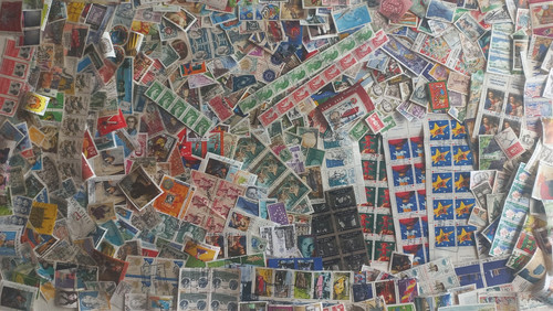 Vrac lot 900 timbres france - 900,