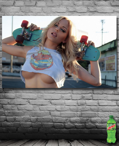 Banner with skateboard skate - with,