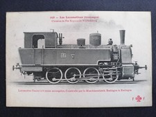 cpa RARE LOCOMOTIVE Chemins de Fer ROYAUX du WÜRTTEMBERG Königliche Eisenbahn