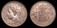 Alfonso XIII 1 Peseta (4,95