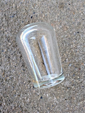 ANCIENNE BONDE DE BARRIQUE EN VERRE SOUFFLE - OUTIL DE VITICULTEUR VIGNE VIN -