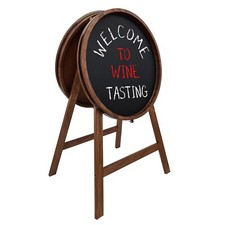 Enseigne en bois en forme de