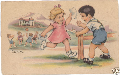Cpa gougeon enfants - gougeon,