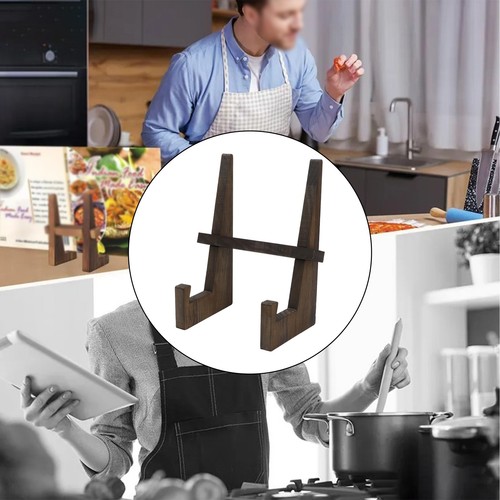 Support assiette bois - support, en