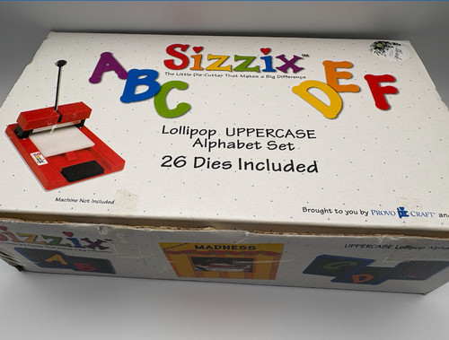 Sizzix lollipop uppercase - lollipop,