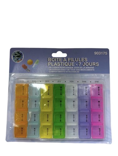 Pilulier semainier boite à - semainier,,