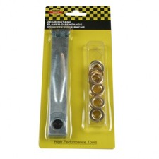 21pcs Pince + Oeillets Bâche Anneaux Métal 3/8" Fixation Clips Toile Tente