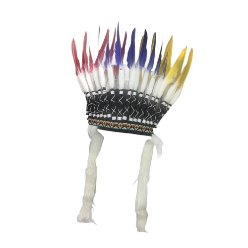Coiffe indienne plumes - coiffe,