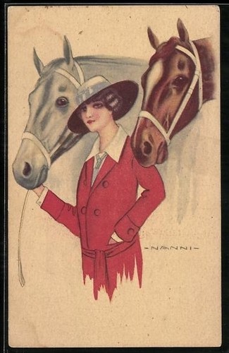 Carte postale artiste nanni - postale, d'artiste
