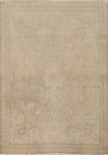 Tapis D'Entrée En Laine Fait Main Distressé 3x5 Vintage Floral Éteint Classique