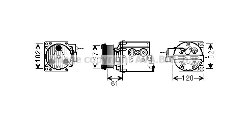 Compresseur climatisation ford - compresseur,