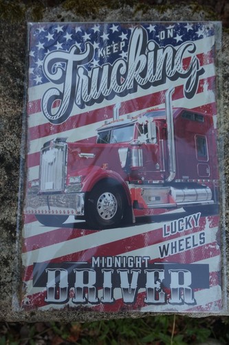 3731 plaque metal - metal, camion