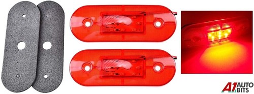 24v rouge led - 2x,