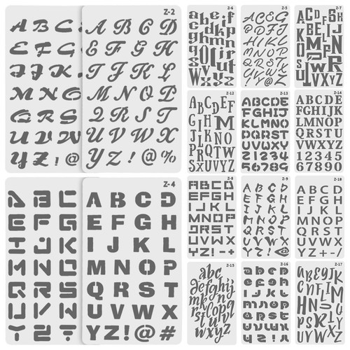 Pcs pochoirs lettres - pcs,