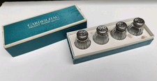 ? Set de 4 salières Cardeillac Christofle – Argent massif 950/1000 – avec boîte