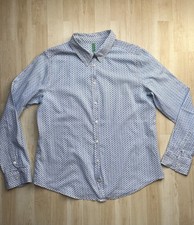 Benetton White Blue Pattern