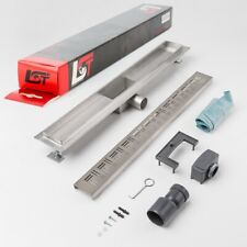 Caniveau Lignes Fente 600 X 70 MM Réglable en Hauteur Siphon de Sol