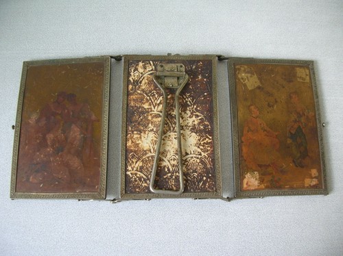 Ancien miroir triptyque - , de
