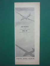 4/1955 PUB AVIONS HUREL-DUBOIS MEUDON HD.32 DC-3 AIR FRANCE ORIGINAL FRENCH AD