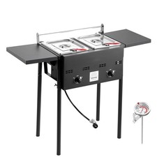 Uimoso Friteuse à Gaz Propane Autoportante avec Double Panier Usage Extérieur