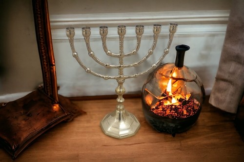 Bougeoir moderne menorah - moderne, 7