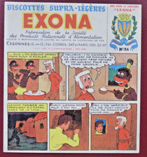 BUVARD - BISCOTTES EXONA - N° 36 - BD - ILLUSTRATEUR J.L. PESCH -