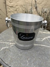 Ancien Seau A Champagne Lanson Reims France Alu Argit TBE