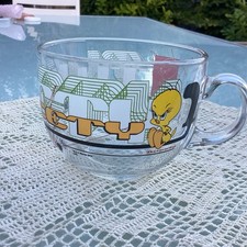 Tasse Titi Tweety 2007 En Verre 10,5 Diamètre 9 Cm De Haut